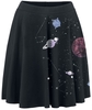 Outer Vision - Planetarium - Korte rok - Vrouwen - zwart