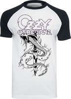 Ozzy Osbourne - Vintage Snake - T-shirt - Mannen - wit zwart