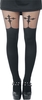 Pamela Mann - Goth Cross Suspender - Maillot - Vrouwen - zwart