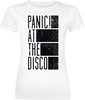 Panic! At The Disco - Block Text - T-shirt - Vrouwen - wit