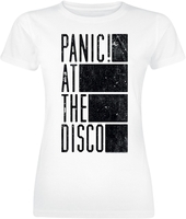 Panic! At The Disco - Block Text - T-shirt - Vrouwen - wit