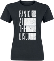 Panic! At The Disco - Block Text - T-shirt - Vrouwen - zwart