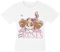 Paw Patrol - Kids - Sweet sweet roses - T-shirt - Vrouwen - wit