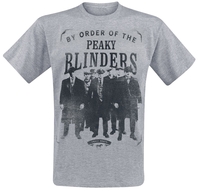 Peaky Blinders - Gangs Of Birmingham - By Order Group - T-shirt - Mannen - grijs gemêleerd