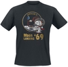 Peanuts - Moon Landing ´69 - T-shirt - Mannen - zwart