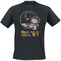 Peanuts - Moon Landing ´69 - T-shirt - Mannen - zwart