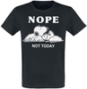 Peanuts - Nope Not Today - T-shirt - Mannen - zwart