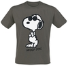 Peanuts - Snoop Dog - T-shirt - Mannen - kaki