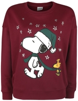 Peanuts - Snoopy - Snow - Sweatshirts - Vrouwen - rood