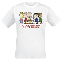 Peanuts - You Are Never To Old For Peanuts - T-shirt - Mannen - wit