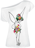 Peter Pan - Tinker Bell - Flower Power - T-shirt - Vrouwen - wit