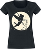 Peter Pan - Tinker Bell - Moon - T-shirt - Vrouwen - zwart