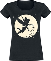 Peter Pan - Tinker Bell - Moon - T-shirt - Vrouwen - zwart