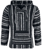 Peyote - Mexican Hood - Trui met capuchon - Mannen - zwart grijs