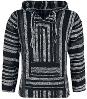 Peyote - Mexican Hood - Trui met capuchon - Mannen - zwart grijs