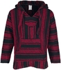Peyote - Mexican Hood - Trui met capuchon - Mannen - zwart rood