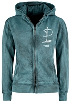 Pink Floyd - Pulse Eye - Vest met capuchon - Vrouwen - petrol