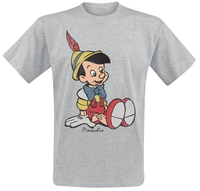 Pinocchio - Classic - T-shirt - Mannen - grijs