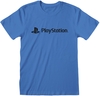 Playstation - Black Text - T-shirt - Mannen - blauw