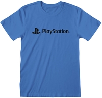Playstation - Black Text - T-shirt - Mannen - blauw