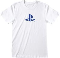 Playstation - Blue Symbol - T-shirt - Mannen - wit