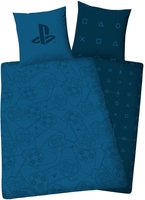 Playstation - Controller and Icons - Beddengoed - Unisex - blauw