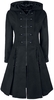 Poizen Industries - Haunt Coat - Trenchcoat - Vrouwen - zwart