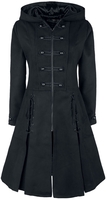 Poizen Industries - Haunt Coat - Trenchcoat - Vrouwen - zwart