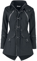 Poizen Industries - Makara jas - Lange jassen - Vrouwen - zwart