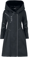 Poizen Industries - Possession Coat - Lange jassen - Vrouwen - zwart