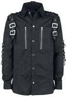 Poizen Industries - Ramses Shirt - Longsleeve - Mannen - zwart
