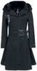 Poizen Industries - Tears Coat - Winterjas - Vrouwen - zwart