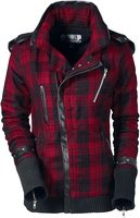 Poizen Industries - Z Jacket - Tussenseizoensjas - Vrouwen - zwart rood