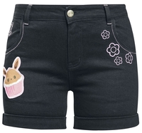 Pokémon - Evoli - Cupcake - Hot Pants - Vrouwen - zwart