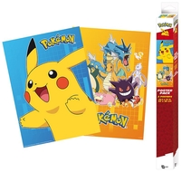 Pokémon - Gekleurde personages - Poster - Unisex - multicolor