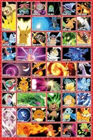 Pokémon - Moves - Poster - Poster - Unisex - meerkleurig