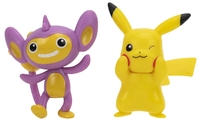 Pokémon - Pokémon - Battle figure pack - Pikachu 8 & Aipom - Actiefiguur - Unisex - meerkleurig