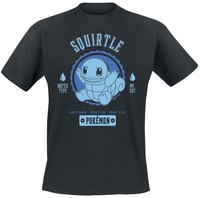Pokémon - Schiggy - T-shirt - Mannen - zwart