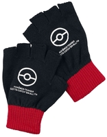 Pokémon - Trainer - Vingerloze handschoenen - Unisex - zwart rood
