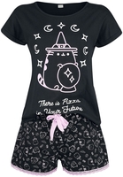Pusheen - There Is Pizza In Your Future - Pyjama - Vrouwen - zwart
