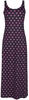 Pussy Deluxe - Classic Pink Dotties Beachdress - Lange jurk - Vrouwen - zwart felroze