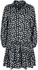 QED London - TBC Tiered Shirt Dress - Korte jurk - Vrouwen - zwart wit