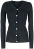 QED London - V Neck Cardigan - Cardigan - Vrouwen - zwart