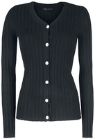 QED London - V Neck Cardigan - Cardigan - Vrouwen - zwart