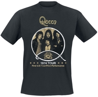 Queen - 1974 Vintage Tour - T-shirt - Mannen - zwart