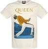 Queen - Amplified Collection - Freddie Mercury Triangle - T-shirt - Mannen - gebroken wit
