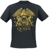 Queen - Classic Crest - T-shirt - Mannen - zwart