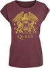 Queen - Classic Crest - T-shirt - Vrouwen - bordeaux