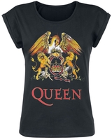Queen - Classic Crest - T-shirt - Vrouwen - zwart