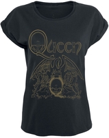 Queen - Crest - T-shirt - Vrouwen - navy